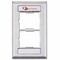 Siemon 1-PORT FLUSH MOUNT UNLOADED, SINGLE GANG ACCEPTS 1 COUPLER, IVORY CT2-FP-20 - alternate 2